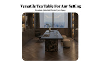 Modern Tea Island Table Lamp Elegant Design Solid Wood Tea Table Multi-Versatile Living Room Furniture for Homeowners, Adults, Hotel, Lounge