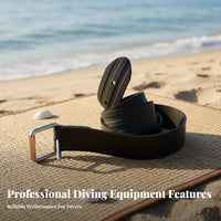 Adjustable Fit Underwater Freediving Weight Belt Long-Lasting Rubber Diving Weight Belt Wear-Resistant for Divers, Spearfishermen