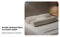 Pressure Relief Design Beauty Sleep Pillow Ergonomic Shape Side Sleeper Face Pillow Breathable for Adults, Back Sleepers, Bedroom, Home