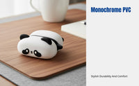 Panda Earphone Case, Cartoon Nature-Inspired Design, PVC, Compatible with AirPods Pro 2, AirPods 3, AirPods 4