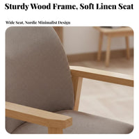 Thickly Padded Upholstered Armchair Sturdy Frame Dining Seat Ergonomic Support Household Furniture Breathable Upholstery Material for Homeowners, Office Workers, Interior Decorators, Study Room, Bedroom, Reading Nook
