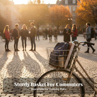 Heavy-Duty Front Cycle Basket Rust-Resistant Front Bike Basket Easy Installation for Commuting