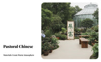 Floor-Standing A-Frame Signboard Rustic Design Sign Stand Wind-Resistant Poster Holder Stable Base for Restaurant Managers, Business Owners, outsidedoor Events, Receptions, Trade exhibitions, shop Entrances