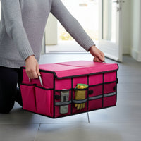 Car Trunk Organizer with Lid Large Capacity Car Trunk Organizer Portable