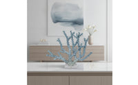Coral Sculpture with Acrylic Base Coastal Coral Sculpture Elegant Ornament for Entryway