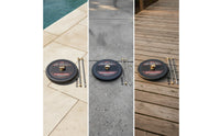 Pressure Washer Surface Cleaner Heavy-Duty Surface Cleaner with Extension Wands Rust-Resistant for DIY Practitioners, Patios, Sidewalks, Pool Decks
