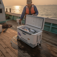 Hengguan 68L Large Capacity Fishing Cooler Box for Sea Fishing and Boat Fishing