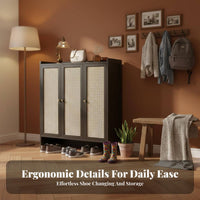 Large Capacity Shoe Storage Dust-Resistant Multi-Layer Shoe Rack Easy to Clean for Apartment Dwellers, Homeowners, Hallway, Living Room, Bedroom