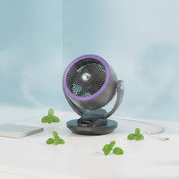 Computer-Connected Desk Fan Tap Control Small Fan with Digital Display Portable Air Circulator Multiple Speeds 5 Speed Settings