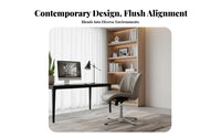 Height Adjustable Armless rotate Chair Minimalist aesthetic Office Furniture Ergonomic spinerest Computer Seating effortless Rolling Casters for Home Workers, Students, Adults, Study Room, Bedroom, Small Spaces