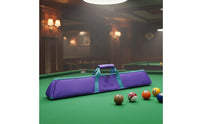 Adjustable Strap Triangular Pool Cue Case Portable Design Billiard Cue Bag Padded Interior Pool Stick Carrying Case Long-Lasting Construction for Travel, Tournaments
