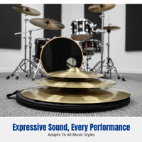 Impact Cymbal for Drum Set, Handmade Brass, Powerful Sound, Multiple Sizes