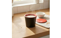 Fitted Lid 160 Ml Soup Cup Black Lidded Soup Cup Cylindrical