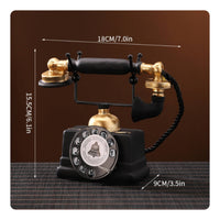 Tabletop Figurine Vintage-Style Desktop Ornament Compact for Desk, Photo Props