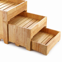 3-Tier Wooden Fruit Display Stand, Retro Cake Stand for Buffet Display, Serving Tray for Dinner Parties, Snack Tray
