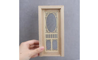 Dollhouse Screen Door Realistic Design 1:12 Scale Dollhouse Miniature Furniture Simple to Install