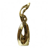 Abstract Human Figure Sculpture Tall Polished Abstract Figure Narrow Desk Ornament for Living Room