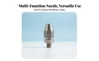 Adjustable Solid Cone Nozzle Adjustable Angle Cone Nozzle Leakproof Stainless Steel Cleaning Tip for Professionals, Humidification