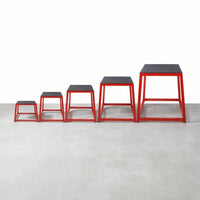 3 Pieces Stackable Jump Stool Nested Jumping Stool Set Textured Top Plyometric Box Set for Gymnastics