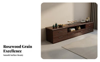 Solid Wood TV Cabinet Sturdy Construction Modern Chinese Look Television Stand Sturdy Living Room Entertainment Center for Apartment Dwellers, Home