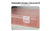 8 Compartment Plastic Organizer Transparent Body 8 Grid Plastic Organizer