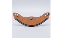 Leather Helmet Visor with Fasteners Adjustable Visor with 3 Fasteners Practical for Motorcyclists