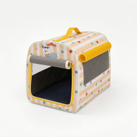 Cat House with Handle Ventilated Portable Cat Den Kennel Cozy Crate Spacious for Cats, Indoor, Home