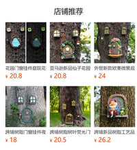 Resin Elf Glow-in-the-Dark Door and Window Hanging Ornament for Garden
