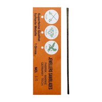 12 Pieces Precision Jeweler's Saw Blade Narrow Jewellery Saw Blade Straight Blades Flexible for Jewelers