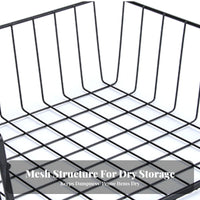 No Drilling Required Under Shelf Basket Tool-Effortless Installation Hanging Storage Basket Space Saving for Students, Dorm Room, Closet