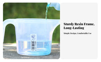 Measurement Markings 1000ml Plant Waterer Clear Measurements Plastic Watering Pitcher Ergonomic Handle for Homeowners, Garden, Greenhouse