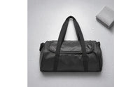 Wet Dry Duffel Bag Textured Material Shoe Compartment Duffel Shoe Compartment Sports Bag Zipper Closure Shoulder Strap