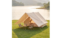 Cotton Inflatable Camping Tent Easy Setup Inflatable Tent Inflate Spacious for Families, Campers, Glamping