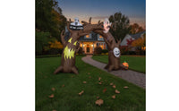 Spooky Inflatable Archway Inflate Inflatable Arch Outdoor Decoration Giant for Halloween Party, Yard, Lawn