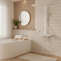 High Pressure Thermostatic Digital Shower System Integrated Storage Shelf Thermostatic Shower System