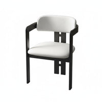 Designer Aesthetic Upholstered Armchair With Arms Padded unobstructedBack Armchair Minimalist Design Dining Chair Sturdy Construction for Homeowners, Interior Designers, Business Owners, Living Room, Restaurant, Home Not Onice, Reading Nook