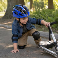Kids' Adjustable Helmet and Protective Gear Set for Cycling, Skateboarding, and Scooter Riding