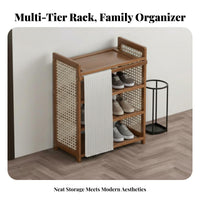 Dust-Proof Multi-Tier Shoe Rack Space-Saving Multi-Tier Shoe Shelf Easy to Clean Large Capacity for Apartment Dwellers, Families, Homeowners, Hallway, Dorm Room, Bedroom, Closet
