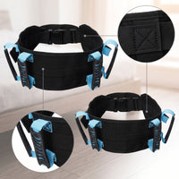 Gait Transfer Belt Padded Gait Belt with Handles Adjustable Medical Mobility Assist Strap for Caregivers, Patients, Bedside Transfers, Home Care