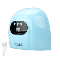 Nail Lamp with Timer Compact Nail Lamp with LCD Display Dryer Home Use Digital for Manicurists, Travel