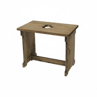 Distressed Finish Heart Cutout Pedestal Rustic Farmhouse design Plant Stand Natural Wood Grain Garden Accessory sturdy Construction for Gardeners, Home Decorators, Hobbyists, Balcony, Windowsill, Living Room, Entrypath