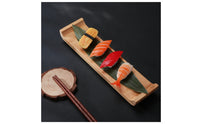 Bamboo Sushi Serving Board Japanese-Style Sushi Board Traditional Wooden for Home Dining
