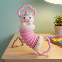 Loop Handles Baby Accordion Toy Corrugated Plastic Bellows Toy for Babies