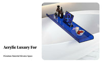 Acrylic Bathtub Tray Waterproof Acrylic Bath Tray Easy to Clean Transparent Bath Tray for Couples, Book Lovers, Relaxation, Home Spa
