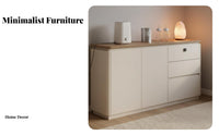 Minimalist Design Extendable Vanity Set Space-Saving Dressing Table Flip-Top Mirror Makeup Station Biometric Lock for Apartment Dwellers, Homeowners, Content Creators, Walk-in Closet