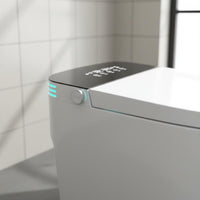Easy Installation Toilet Seat Lid Warm Water Wash Smart Toilet Cover Self Cleaning Nozzle Smart Bidet Seat Wall Switch Compatible