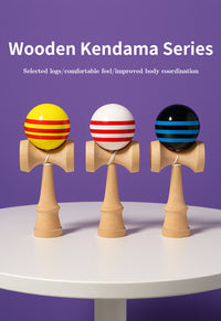 Beech Kendama Skill Ball Toy with Elastic Paint