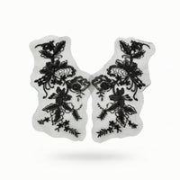 Sequin Bead Flower Applique Embroidered Floral Applique Sequined for DIY Crafts