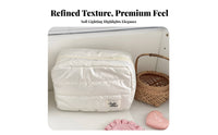 Shiny Rectangular Pouch Waterproof Large Capacity Toiletry Bag Water-Resistant