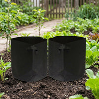 Non-Woven Planter, 20cm, Flower Pot, Stylish, Cultivation Bag, White, Set of 20, For Home Gardening, Seedling Growing, Gardening Supplies